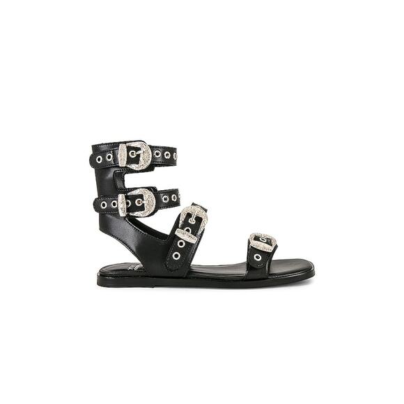 Jeffrey Campbell Shoes - Jeffrey Campbell 'Eclecta' Black Leather Sandal Size 7